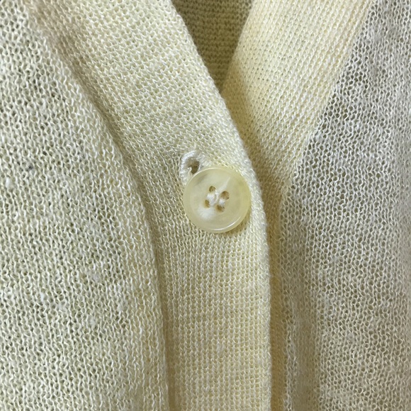 Yellow Luxury Cardigan Sweater - Picture 11 of 12